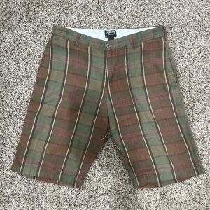 Mens Plaid Stussy Vintage Shorts